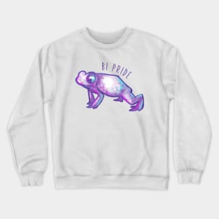 Pastel Bi Pride Frog Crewneck Sweatshirt